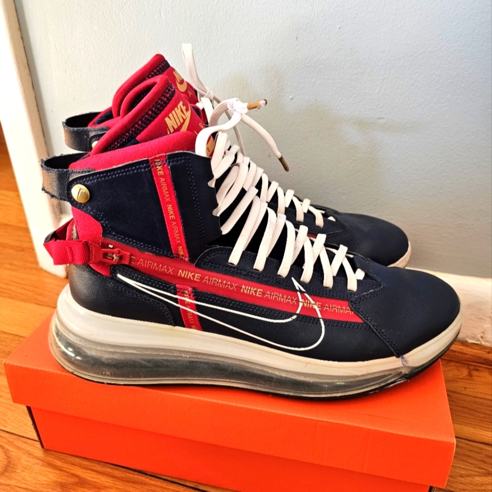 Nike Air Max 720 Saturn Olympic Blue Red & Gold